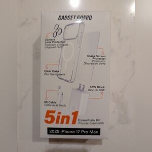 Clear 5-in-1 Essentials Kit for iPhone 17 Pro Max